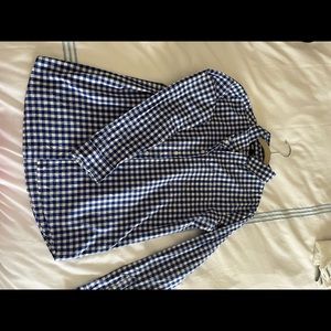 Lands’ End boys long sleeve dress tops size Large